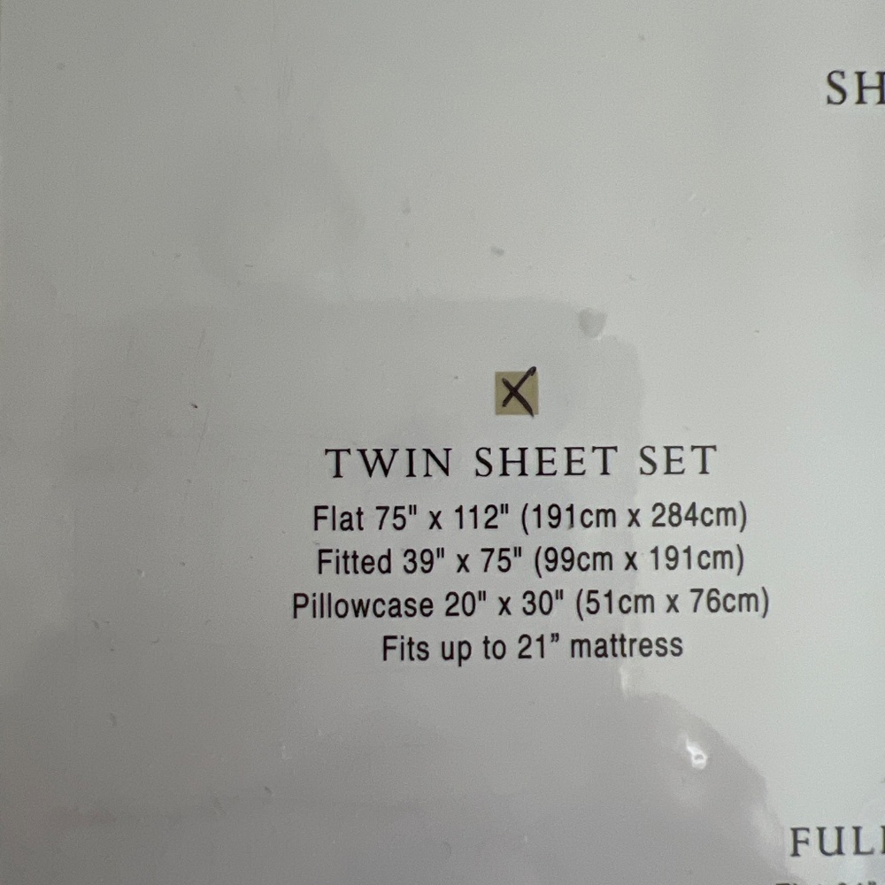 Peacock alley twin sheet set NWT - Picture 5 of 5